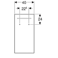 Geberit Renova Compact Зеркало 40x80h см, с подсветкой, цвет: хром Y862340000