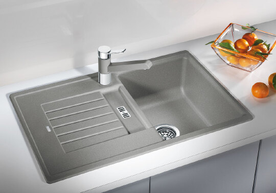 Blanco Zia Кухонная мойка, встр. сверху 78x50x19h, цвет: серый 514725