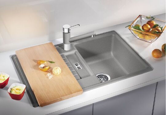 Blanco Zia Кухонная мойка, встр. сверху 78x50x19h, цвет: серый 514725