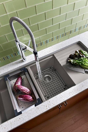 Blanco Culina-S Смеситель для кухни, выдвижн. излив, цвет: хром 517597