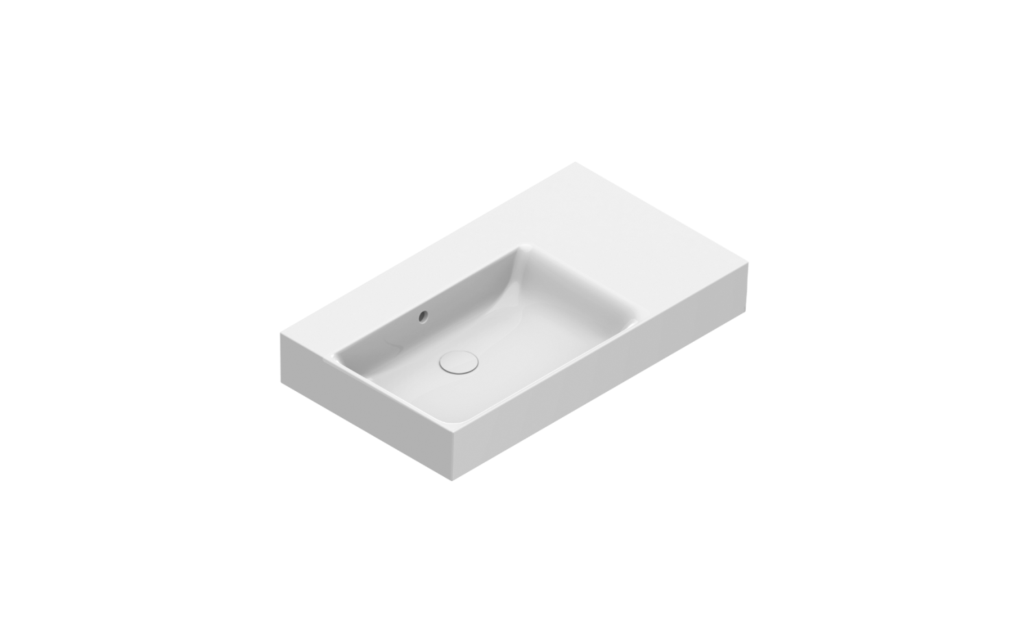 Catalano Comfort Раковина подвесная 80x47x15,5h см, с переливом, покр. Cataglaze, цвет: белый глянц. 0220840001