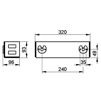 Keuco Полка корзинка 32x9x9,3h см, цвет: черный 24954 370000