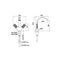 Treemme Kea Смеситель для биде на 1 отверстие, цвет: хром IT7A24CCROZZ