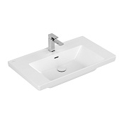 Villeroy & Boch Subway 3.0 Раковина 80х47х16,5 см, 1 отв., подвесная, цвет: белый камень 4A7080RW