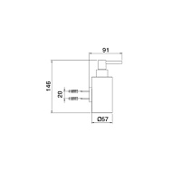Treemme Tonda Дозатор для жидкого мыла, подвесной, цвет: золото IT1Z41DDZZZZ