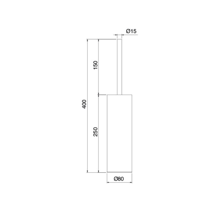 Treemme Tonda Ершик напольный, цвет: хром IT2Z07CCZZZZ