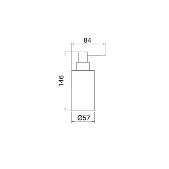 Treemme Tonda Дозатор для жидкого мыла, настольный, цвет: хром RWIT1Z40CC01