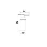 Treemme Tonda Дозатор для жидкого мыла, настольный, цвет: черный RWIT1Z40NN01