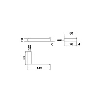 Treemme Tonda Держатель для туалетной бумаги, подвесной, цвет: черный IT2Z01NNZZZZ