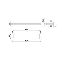 Treemme Tonda Полотенцедержатель 45 см, цвет: хром IT2Z06CCZZZZ