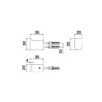 Treemme Tonda Крючок, цвет: золото IT2Z11DDZZZZ