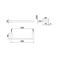 Treemme Tonda Полотенцедержатель 30 см, цвет: черный IT2Z24NNZZZZ