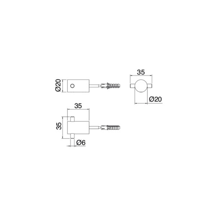 Treemme Filo Крючок, цвет: черный IT3Z11NNZZZZ