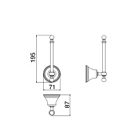 Treemme 8200 Держатель для запасного рулона, подвесной, цвет: хром IT8228CCZZZZ