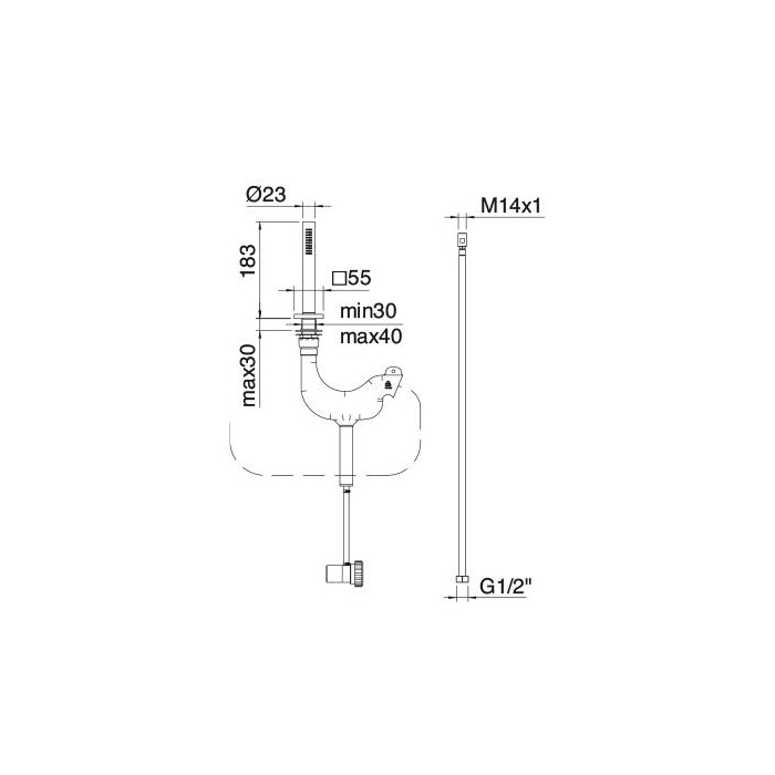 Treemme Ios Ручной душ, цвет: золото 24k RWIT2A68DD05