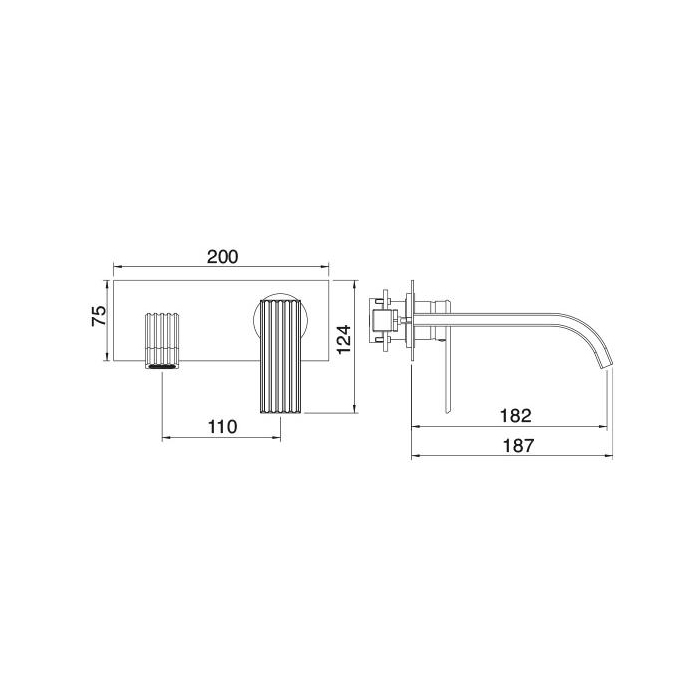 Treemme Ios Смеситель для раковины, встраиваемый, цвет: хром RWIT2AA5CC04