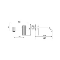 Treemme Ios Смеситель для раковины, встраиваемый, цвет: хром RWIT2AA5CC04