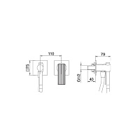 Treemme Ios Смеситель для душа, встраиваемый, цвет: хром RWIT2AD4CC02