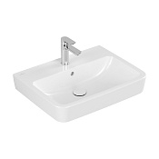 Villeroy & Boch O'Novo Pаковина 60x46x17,5 см, 1 отв., подвесная, цвет: альпийский белый 4A4160T2