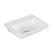 Villeroy & Boch Subway 3.0 Раковина 55х44х16,5 см, без отв., подвесная, цвет: альп. белый 4A705801