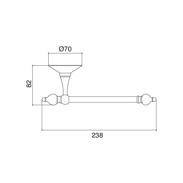 Sbordoni Flora Держатель для туалетной бумаги, цвет: никель FL102NI