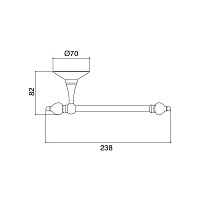 Sbordoni Flora Держатель для туалетной бумаги, цвет: никель FL102NI