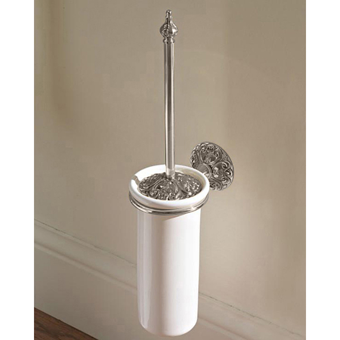 Sbordoni Flora Ершик для унитаза подвесной с керамической колбой, цвет: никель FL111NI