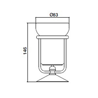 Sbordoni Flora Стакан настольный, керамический, цвет: никель FL201NI