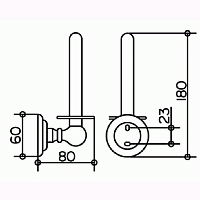 Keuco Astor Держатель запасного рулона цвет: хром 21630 10000