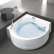 Hafro Igloo Ванна 160x160 см, угловая без панелей Whirlpool, цвет: белый 2IGA1N3 bi