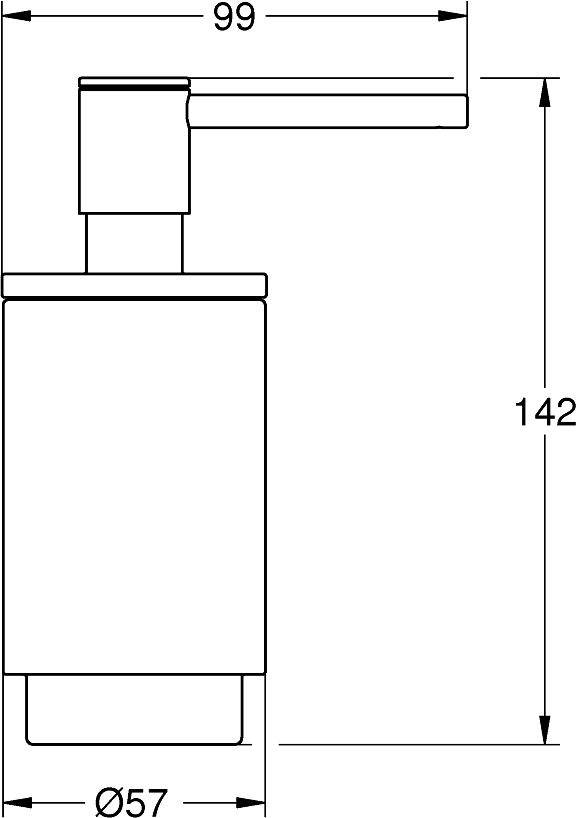 Grohe Selection Дозатор подвесной, цвет: хром 41028000