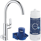 Grohe Blue Pure Смеситель для кухни с фильтром на 1 отверстие, цвет: хром 119708