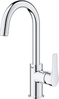 Grohe Eurosmart Смеситель для раковины высокий, с д/к, высота излива 20,8 см, цвет: хром 23970003