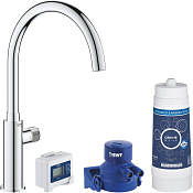 Grohe Blue Pure Кран для кухонной мойки на 1 отверстие, цвет: хром 30387000