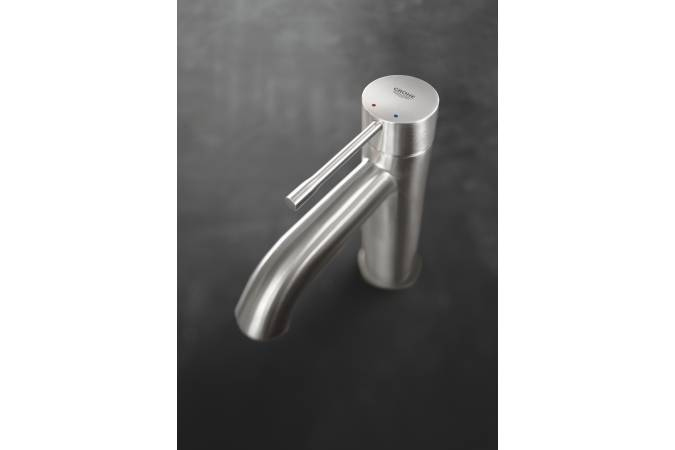 Grohe Essence New Смеситель для раковины, с д/к, цвет: никель глянец 23589BE1