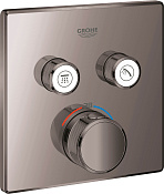 Grohe Grohtherm SmartControl Термостат. смеситель для ванны с душем, цвет: темный хром 29124A00