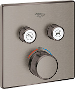 Grohe Grohtherm SmartControl Термостат. смеситель для ванны с душем, цвет: темный хром 29124AL0