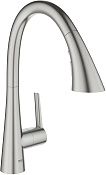 Grohe Zedra Смеситель для кухни на 1 отверстие, цвет: сталь 32294DC2