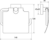 Iddis Edifice Держатель для туалетной бумаги с крышкой, цвет: хром EDISBC0i43