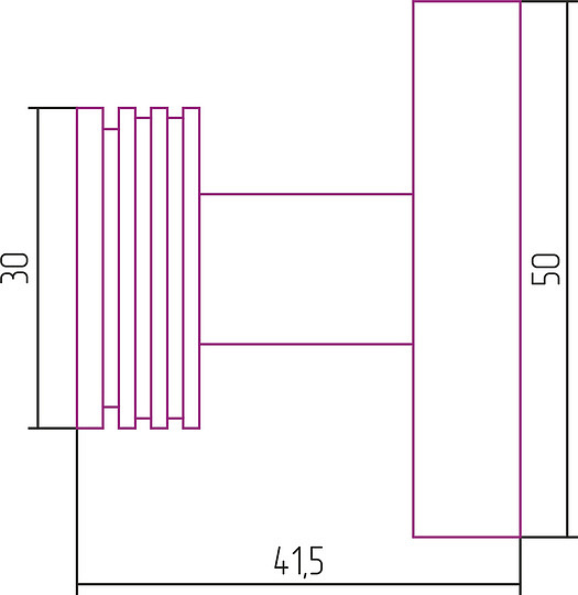 Сунержа Каньон Вешалка настенная 5x4,15x5h см, цвет: без покрытия 00-3005-0000