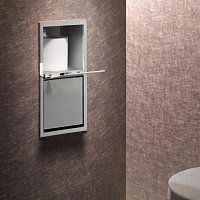 Emco Asis 150 Модуль для туалетной бумаги, встраиваемый, цвет: хром/белый ELS 9725 278 21