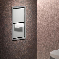 Emco Asis 150 Модуль для туалетной бумаги, встраиваемый, цвет: хром/белый ELS 9725 278 21