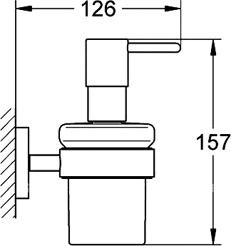 Grohe Essentials Дозатор для жидкого мыла, подвесной, цвет: хром 40394001