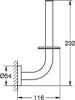 Grohe Essentials Держатель для запасных рулонов, цвет: черный 40385A01