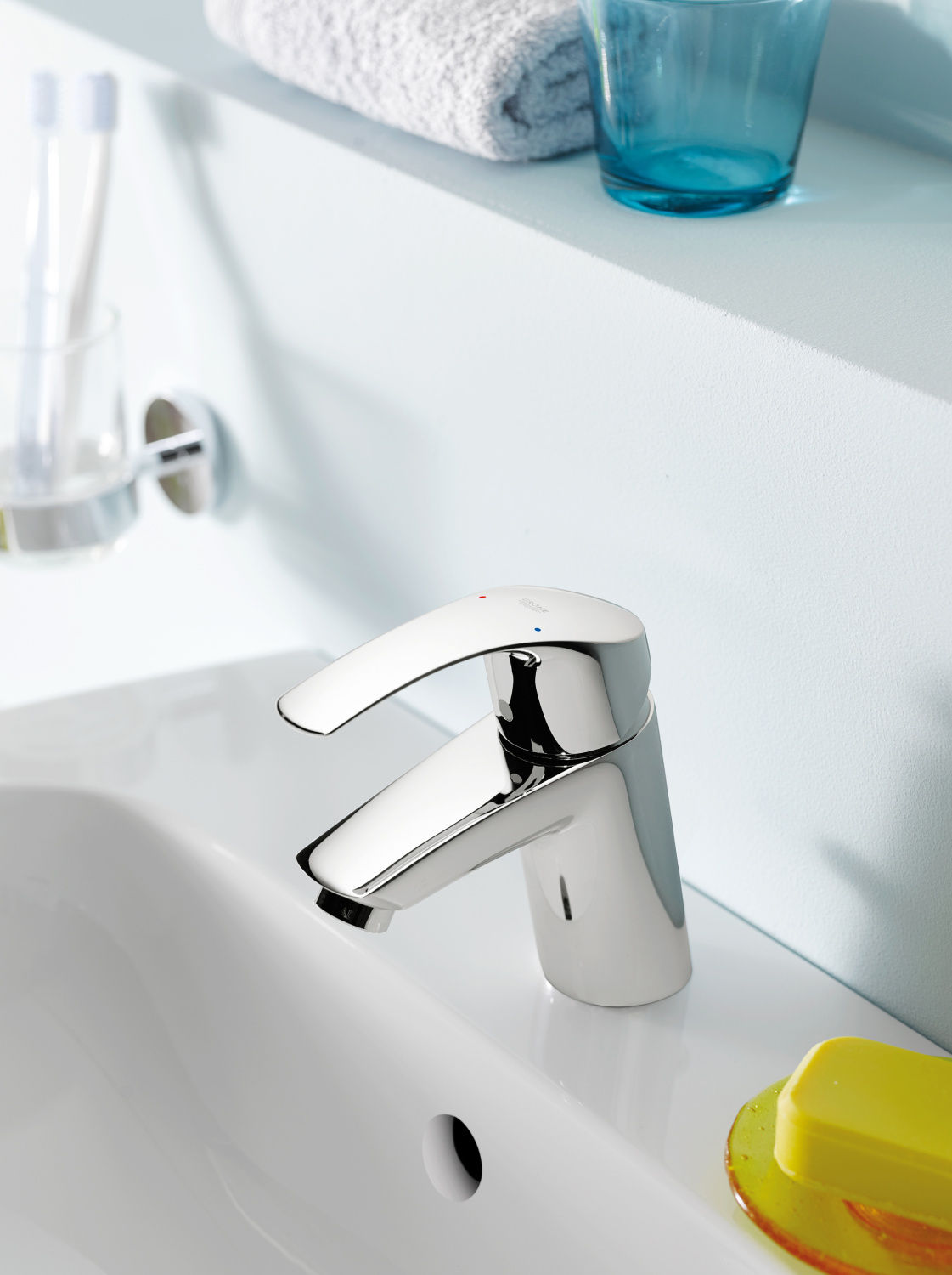 Grohe Eurosmart Смеситель для раковины, без д/к, цвет: хром 32154002