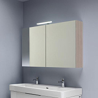 Laufen Base Зеркальный шкаф, подвесной с подсв. 120х18х70h см, цвет: светлый вяз 4.0290.2.110.262.1