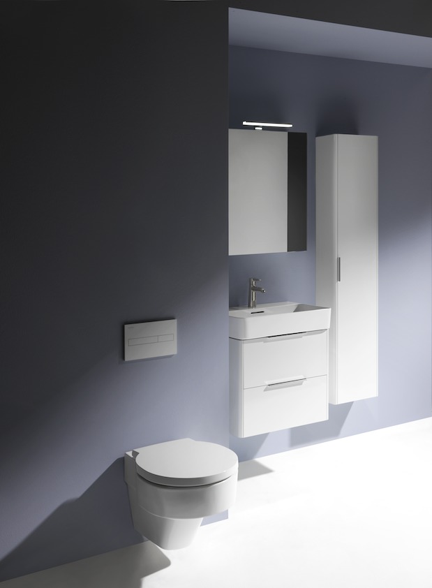Laufen Base Зеркальный шкаф, с подсветкой 18х60х70h см, цвет: светлый вяз 4.0275.2.110.262.1