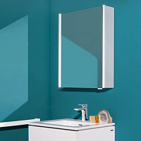 Laufen Frame 25 Зеркальный шкаф, подвесной с подсветкой 60х15х75h см, цвет: белый 4.0840.1.900.145.1