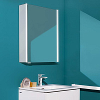 Laufen Frame 25 Зеркальный шкаф, подвесной с подсветкой 60х15х75h см, цвет: белый 4.0840.2.900.145.1