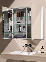 Laufen Frame 25 Зеркальный шкаф, подвесн. с подсв. 80х15х75h см, цвет: зеркальный 4.0850.3.900.144.1